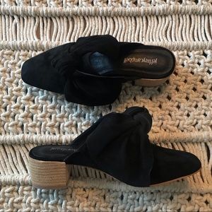 Jeffrey Campbell Cryus Bow Mules Black